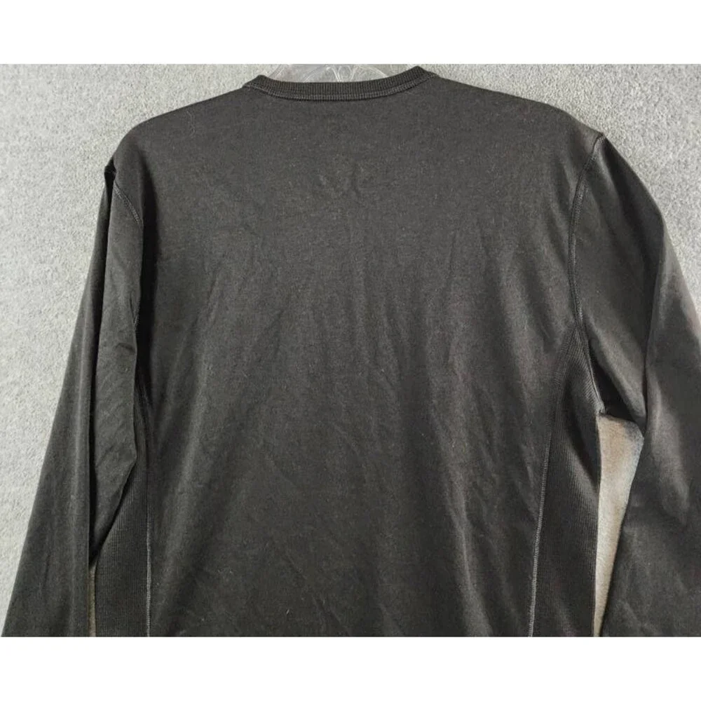 Polo Ralph Lauren Wool-Blend Long-Sleeve Crewneck Shirt Men's Medium Black